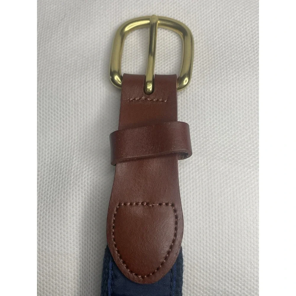 Leather Man Ltd Premium Top Grain Leather Golf Fishing Blue Mahi Belt Size 40